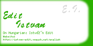 edit istvan business card